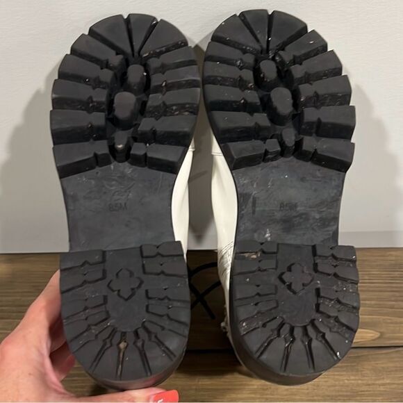 Jeffery Campbell white Czech combat boots size 8.5 - Picture 11 of 14